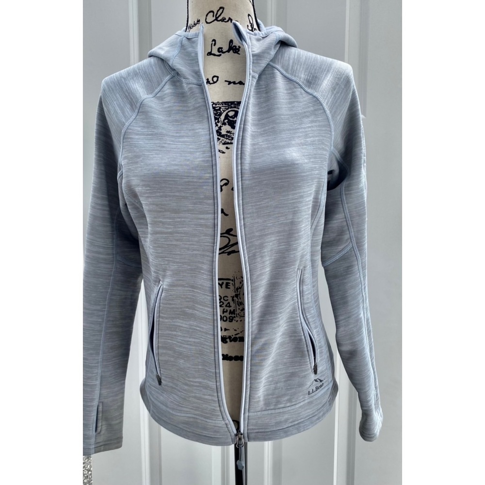 NWOT L.L. Bean Gray Athletic Zip Up Hoodie
